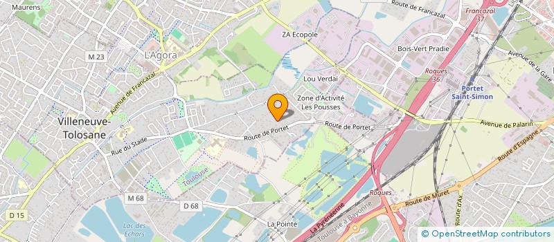 localisation de l'entreprise HTM à VILLENEUVE-TOLOSANE