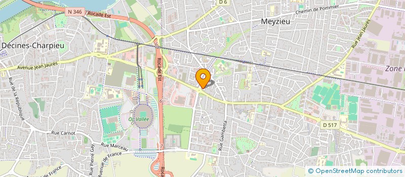 localisation de l'entreprise HTM PEINTURE à MEYZIEU