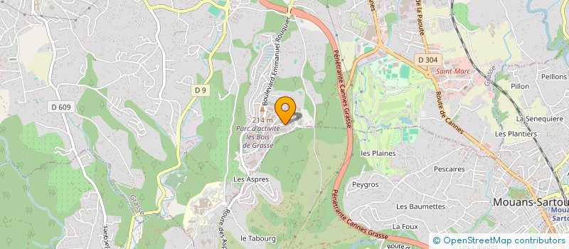 localisation de l'entreprise HTN-GROUP  GRASSE