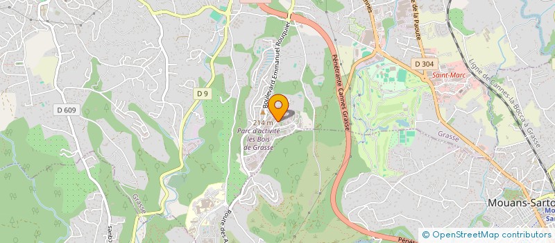 localisation de l'entreprise HTN IMMO à GRASSE