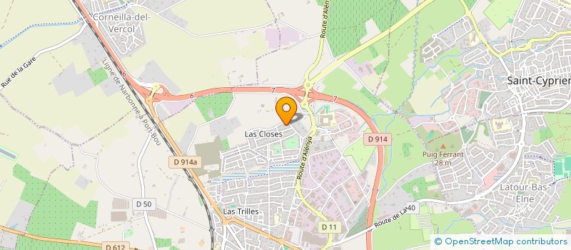 localisation de l'entreprise HTN3D  ELNE