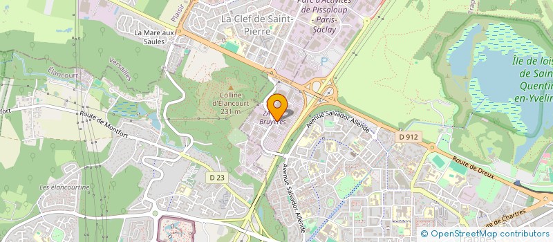 localisation de l'entreprise HTP à TRAPPES