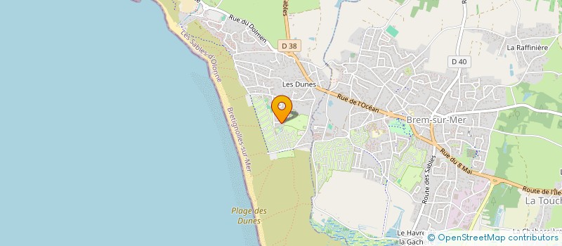 localisation de l'entreprise HTP à BRETIGNOLLES-SUR-MER