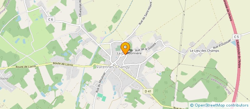 localisation de l'entreprise HTR à VARENNES-CHANGY