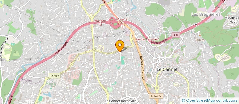 localisation de l'entreprise HTS à LE CANNET