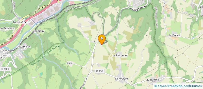 localisation de l'entreprise HTS  ECHALAS