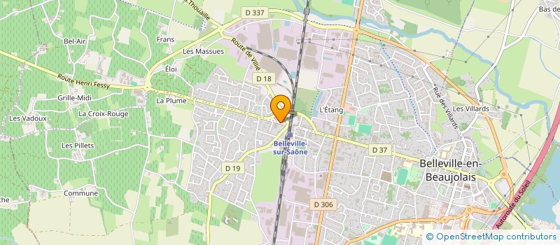localisation de l'entreprise HTS BERGERON LICHEL à BELLEVILLE-EN-BEAUJOLAIS