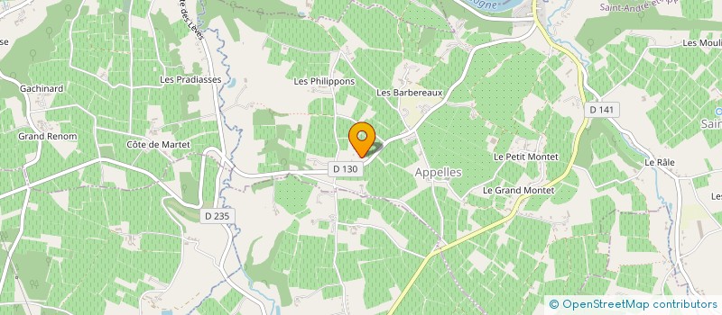 localisation de l'entreprise HTS  BRISSON GERARD  SAINT-ANDRE-ET-APPELLES