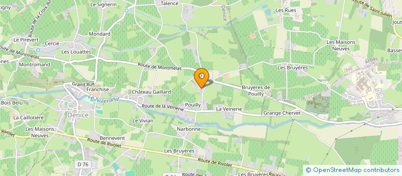 localisation de l'entreprise HTS FALCON DE LONGEVIALLE à DENICE