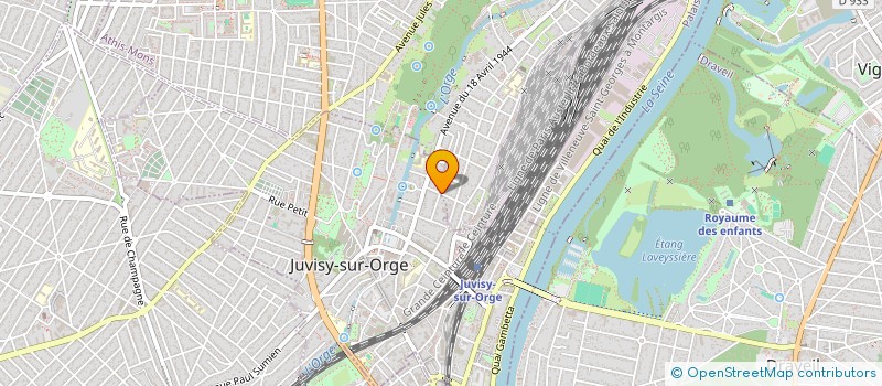 localisation de l'entreprise HTS IMMO à ATHIS-MONS