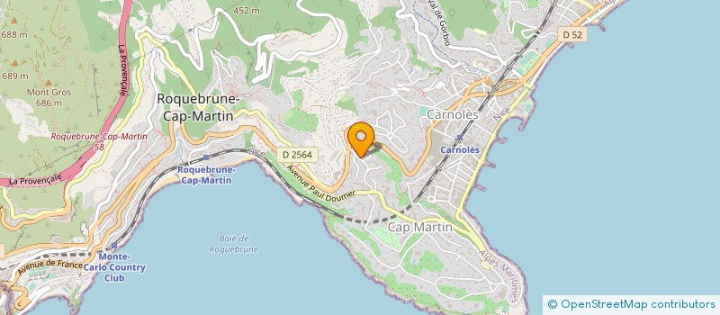 localisation de l'entreprise HTS LABRO PAUL SUCCESSION à ROQUEBRUNE-CAP-MARTIN