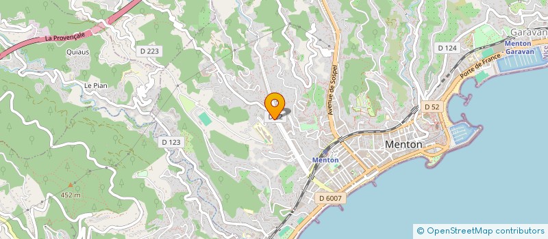 localisation de l'entreprise HTS ORRAO VALETTA à MENTON