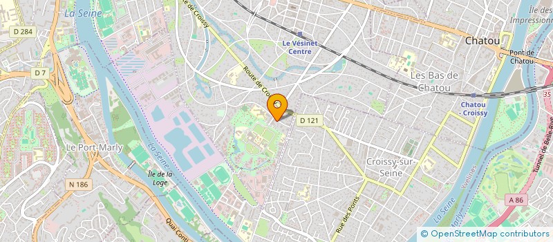 localisation de l'entreprise HTY  LE VESINET