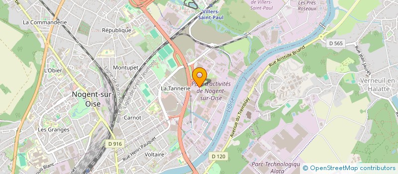 localisation de l'entreprise HTZ  NOGENT-SUR-OISE