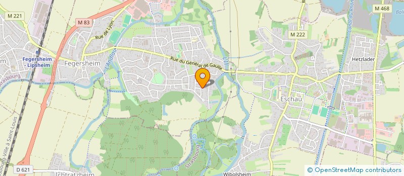 localisation de l'entreprise HTZ IMMO  FEGERSHEIM