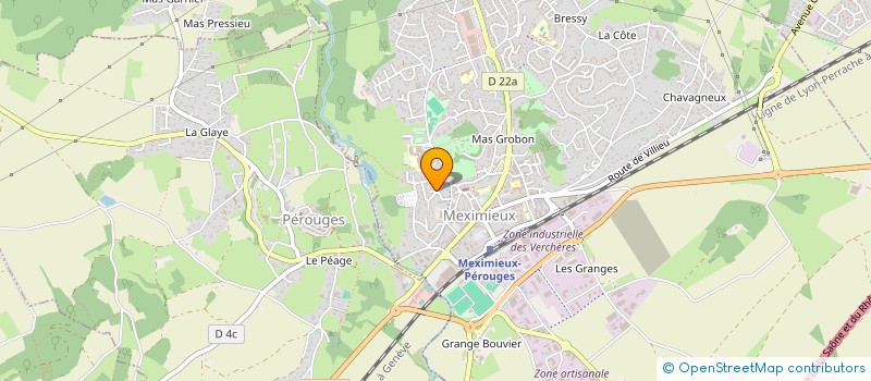 localisation de l'entreprise HU DX à MEXIMIEUX