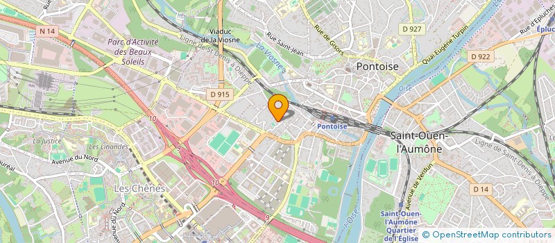 localisation de l'entreprise HU GESTION  PONTOISE