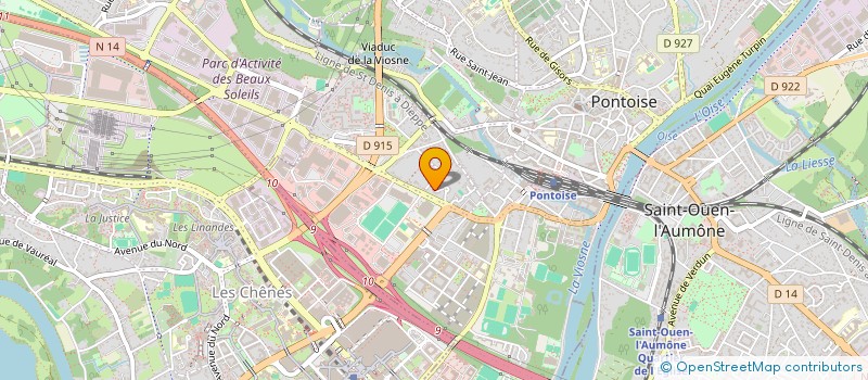 localisation de l'entreprise HU IMMOBILIER  PONTOISE