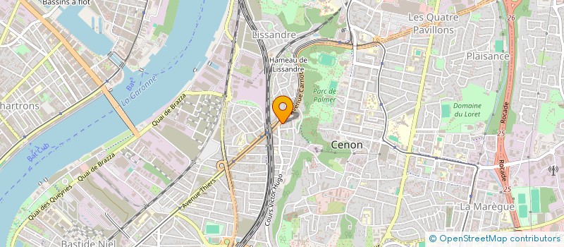 localisation de l'entreprise HU L.C  MERIGNAC