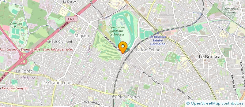 localisation de l'entreprise HU LUX CONSEIL  BORDEAUX