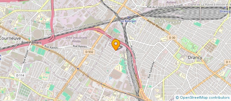 localisation de l'entreprise HUA CHENG à DRANCY