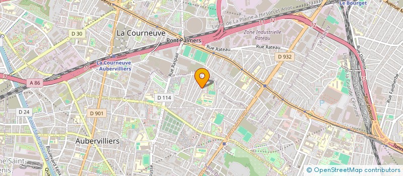 localisation de l'entreprise HUA LI à AUBERVILLIERS