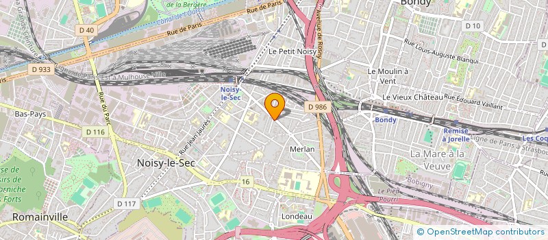 localisation de l'entreprise HUA YANG à NOISY-LE-SEC