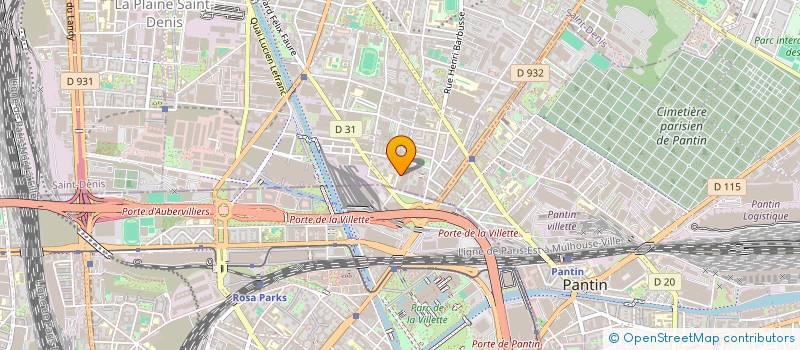 localisation de l'entreprise HUAFA à AUBERVILLIERS