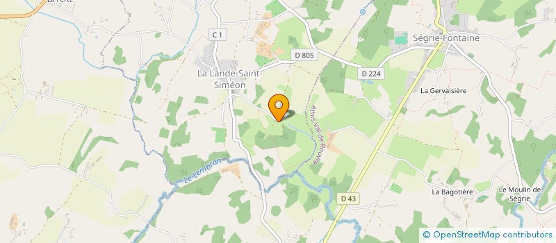 localisation de l'entreprise HUAIRURO à LA LANDE-SAINT-SIMEON