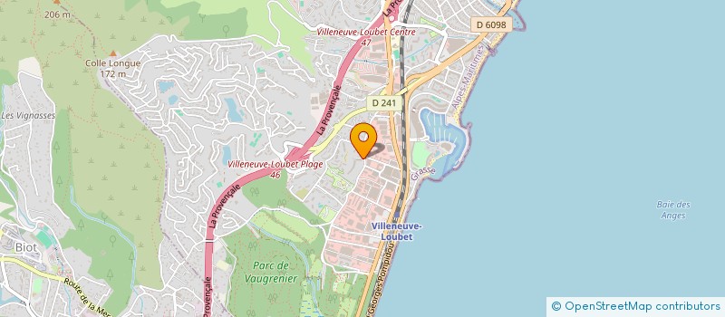 localisation de l'entreprise HUANG 1688 à VILLENEUVE-LOUBET