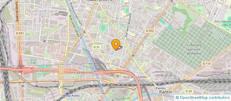 localisation de l'entreprise HUANG  AUBERVILLIERS