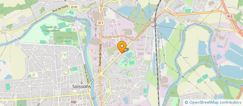 localisation de l'entreprise HUANG à SOISSONS