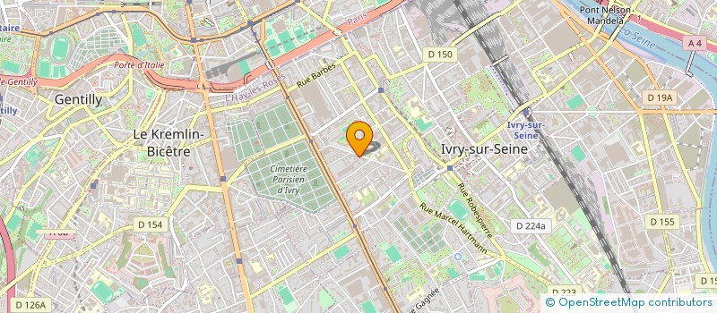 localisation de l'entreprise HUANG à IVRY-SUR-SEINE