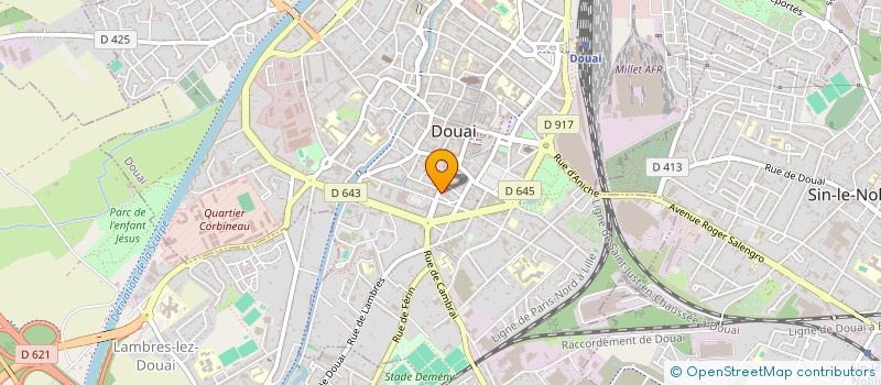 localisation de l'entreprise HUANG DISTRIBUTION  DOUAI