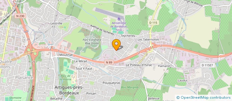 localisation de l'entreprise HUANG HOLDING  ARTIGUES-PRES-BORDEAUX