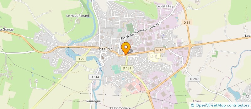 localisation de l'entreprise HUARD FINANCES  ERNEE