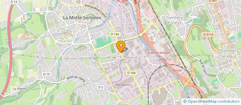 localisation de l'entreprise HUARD PARTICIPATIONS à LA MOTTE-SERVOLEX