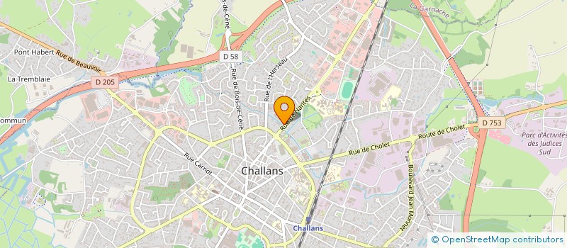 localisation de l'entreprise HUARD SYLVAIN à CHALLANS