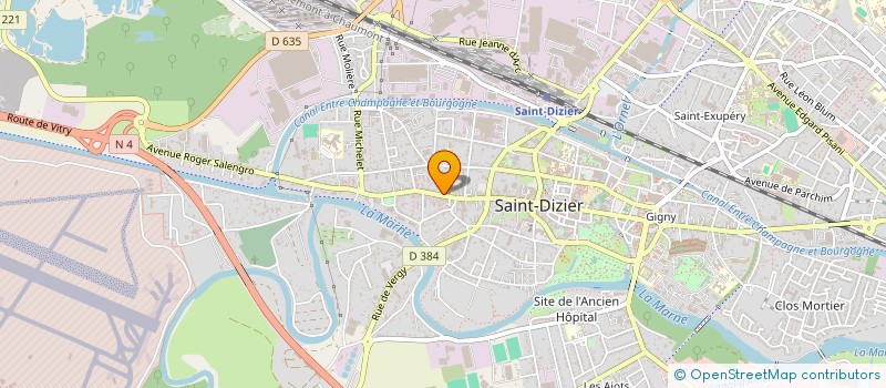 localisation de l'entreprise HUARD VAUDIN à SAINT-DIZIER