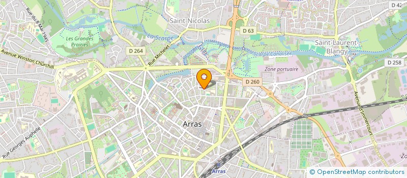 localisation de l'entreprise HUARD WILLOT à ARRAS