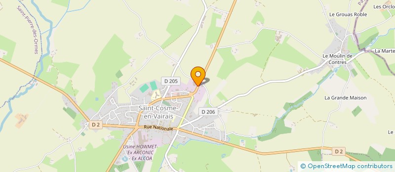 localisation de l'entreprise HUAUME à SAINT-COSME-EN-VAIRAIS