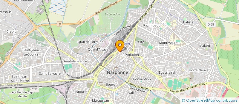 localisation de l'entreprise HUAUT ET COMPAGNIE à NARBONNE