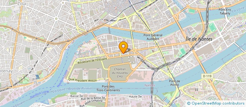 localisation de l'entreprise HUB à NANTES