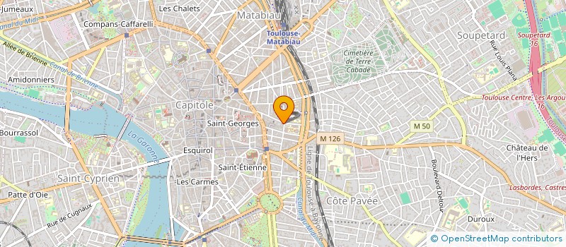localisation de l'entreprise HUB & COM à TOULOUSE