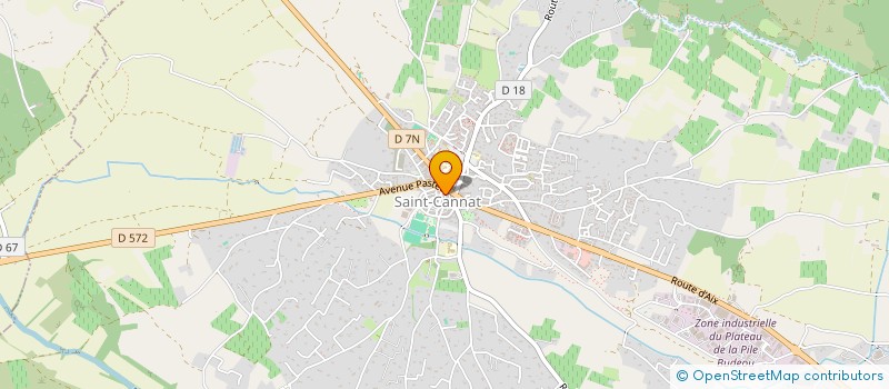 localisation de l'entreprise HUB CONSULTANT  SAINT-CANNAT