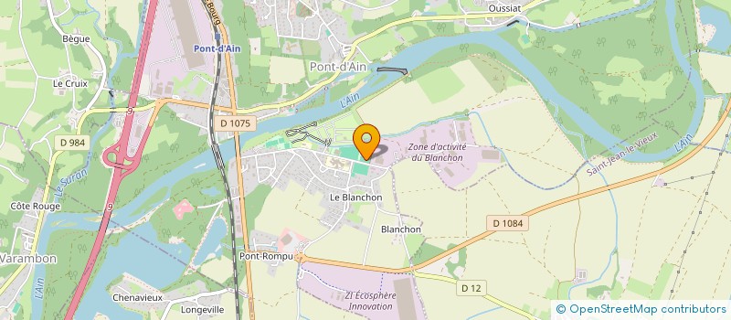 localisation de l'entreprise HUB-FAB  PONT-D'AIN