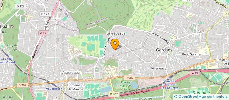 localisation de l'entreprise HUB HOLDING  VAUCRESSON