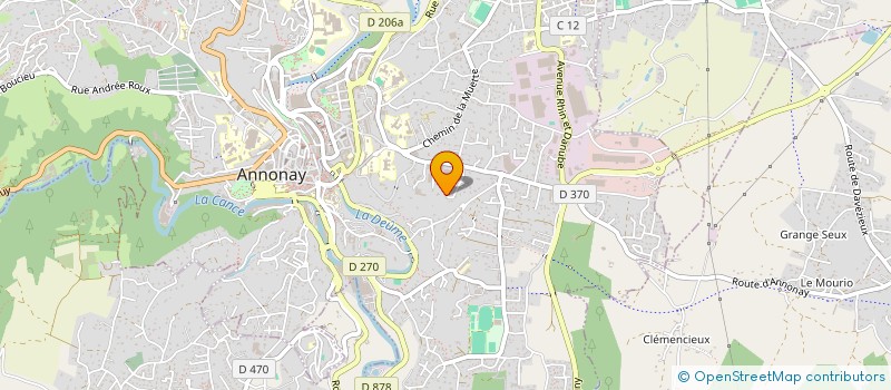 localisation de l'entreprise HUB IMMO INVEST à ANNONAY