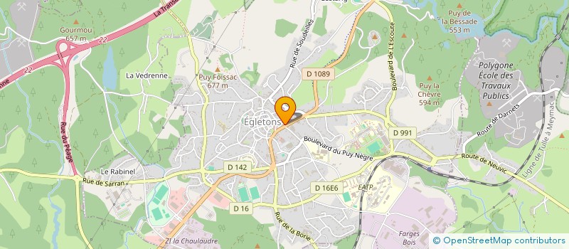 localisation de l'entreprise HUB'S BY NADINE ET XAVIER  EGLETONS