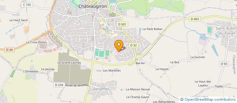 localisation de l'entreprise HUBA  CHATEAUGIRON